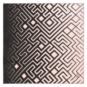 ⁦מטפחת משי דגם PUZZLE⁩ – תמונה ⁦4⁩