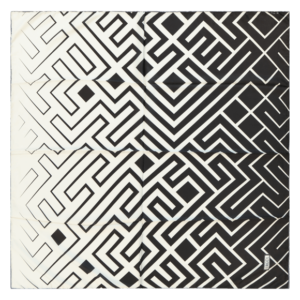 ⁦מטפחת משי דגם PUZZLE⁩ – תמונה ⁦5⁩