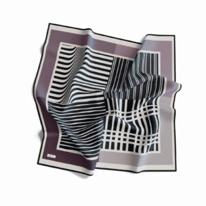 ⁦מטפחת משי דגם MONOCHROME⁩ – תמונה ⁦8⁩