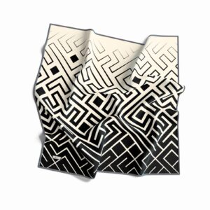 ⁦מטפחת משי דגם PUZZLE⁩ – תמונה ⁦12⁩