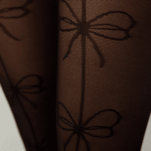 ⁦גרביונים מדוגמים דגם BLACK RIBBON⁩ – תמונה ⁦2⁩