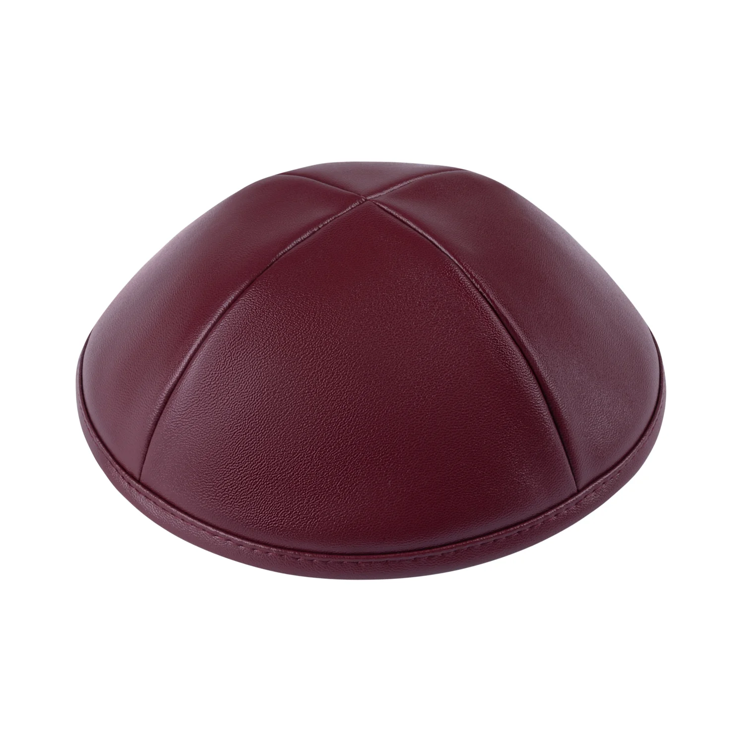 kippah7a_5_2000x כיפה דגם עור בורדו יין – תמונה 1